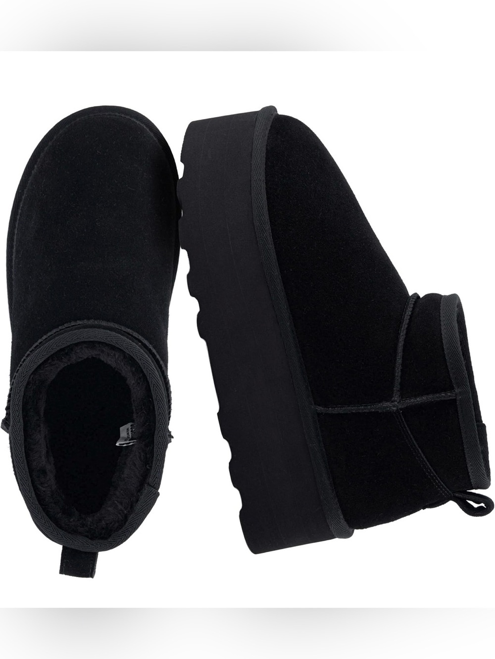 Black Platform Ankle Boots